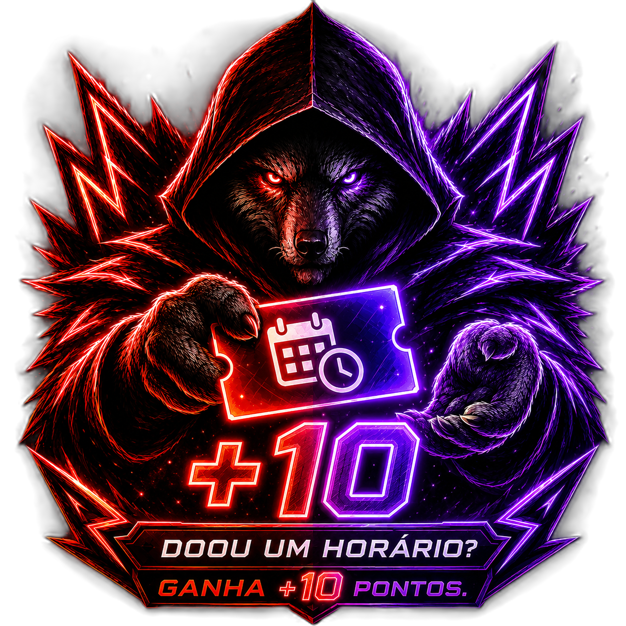 Doou um horário? Ganha mais 10 pontos.