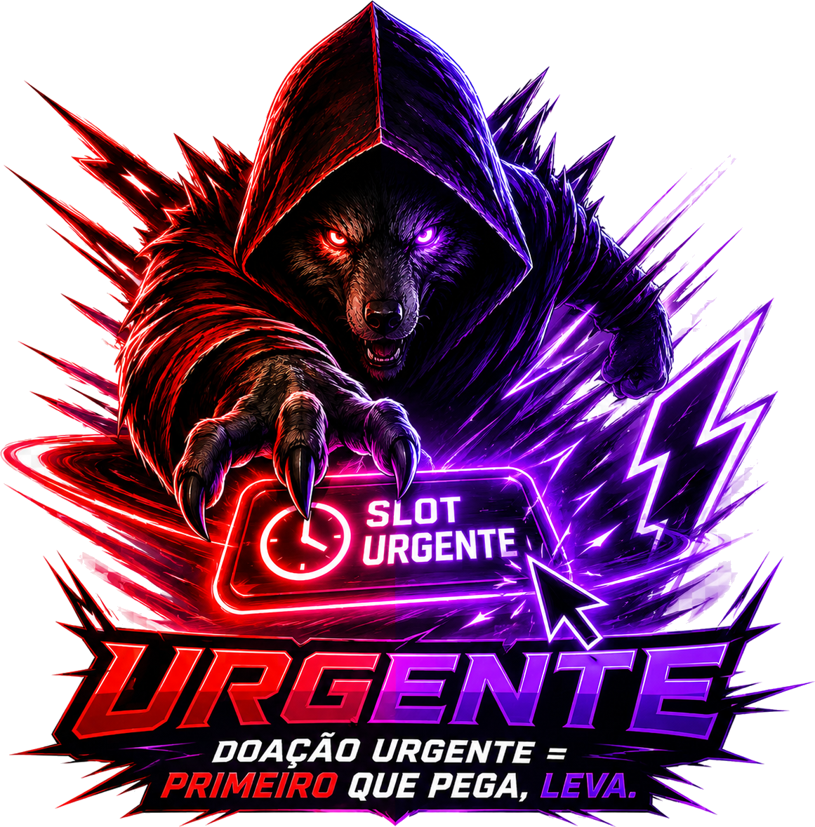 Doação urgente = primeiro que pega, leva.